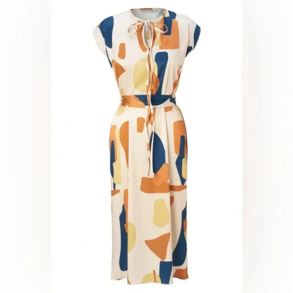 Diarrablu Fany midi dress Tilo cream - Picture 4 of 9